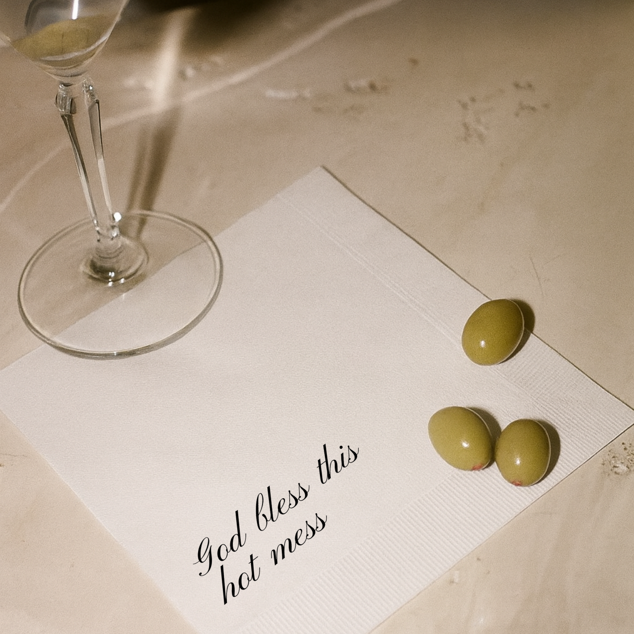 God Bless This Hot Mess | Funny Birthday Napkins