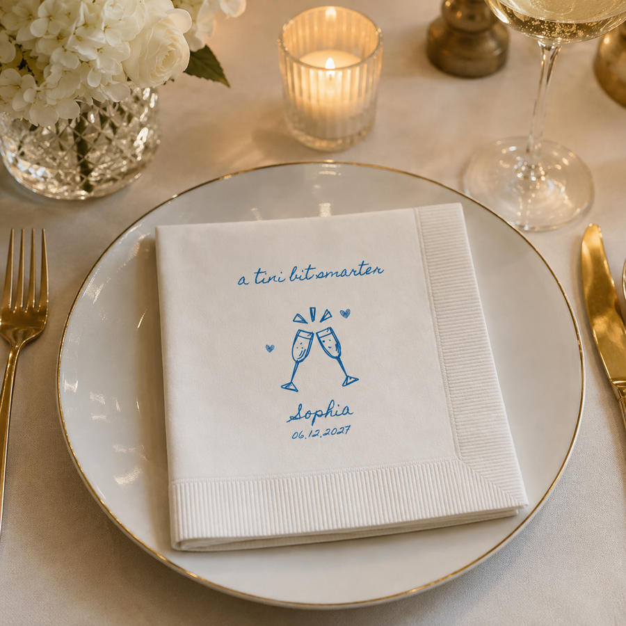 A Tini Bit Smarter | Graduation Napkins