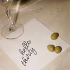 Hello Thirty | Custom 30th Birthday Napkins