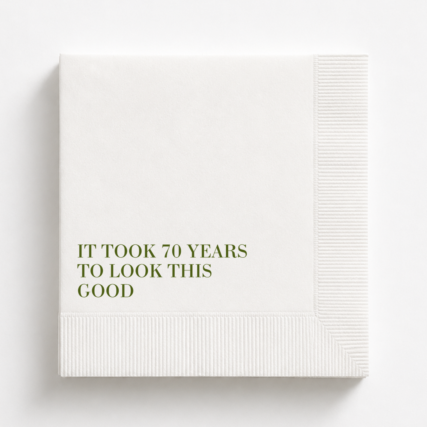 It Took 70 Years To Look This Good | 70th Birthday Napkins