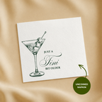 Just a Tini Bit Older | Funny Birthday Napkins