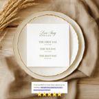Love Story Timeline | Wedding Napkins