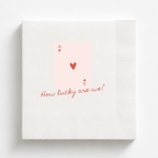Lucky in Love Las Vegas Playing Card | Wedding Napkins
