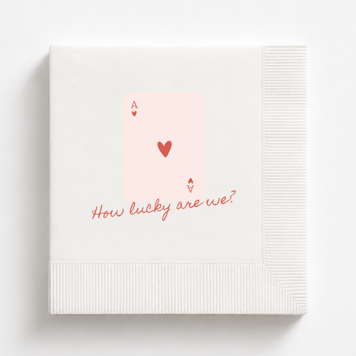 Lucky in Love Las Vegas Playing Card | Wedding Napkins