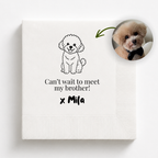 Pet Line Art Baby Announcement | Baby Shower Napkins