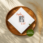 Photo & Party Hat | Name & Age | Personalized Birthday Napkins