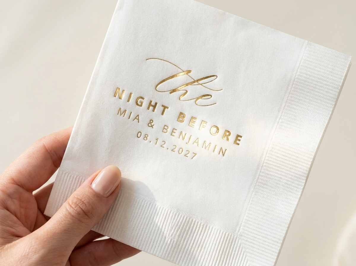 Make it shine with a metallic foil