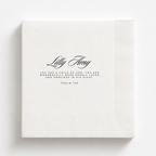 Psalm 139 | Name & Date | Personalized Baptism Napkins