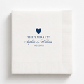 She Said Yes | Engagement Napkins