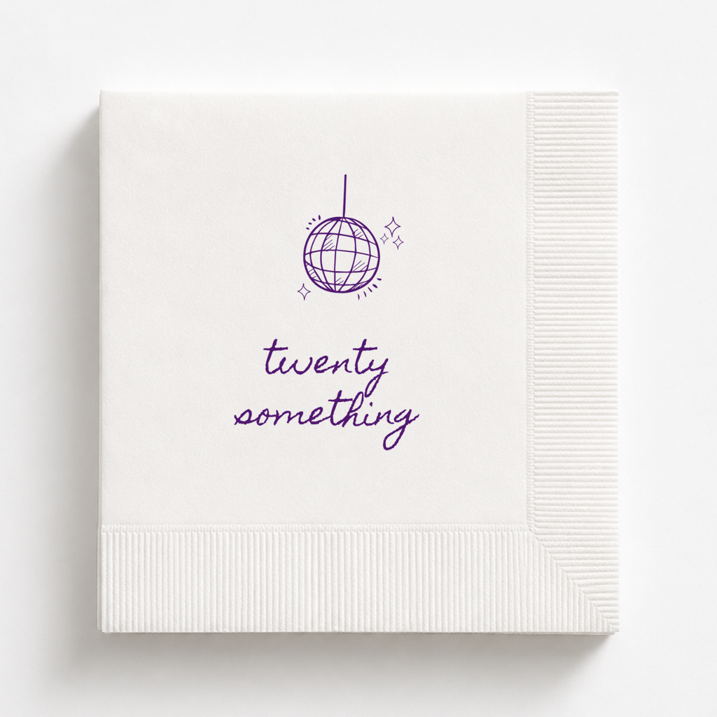 Twenty Something | Personalized Funny Birthday Napkins