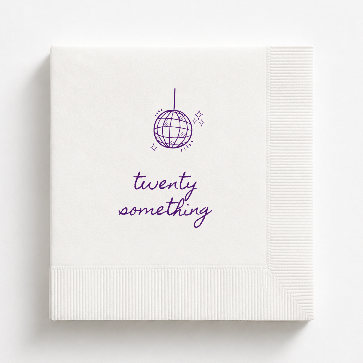 Twenty Something | Personalized Funny Birthday Napkins