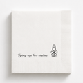 Tying Up Her Sixties | Personalized 70th Birthday Napkins