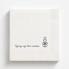 Tying Up Her Sixties | Personalized 70th Birthday Napkins
