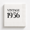Vintage 1956 | Personalized 70th Birthday Napkins