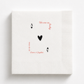 We Are So Lucky | Ace of Hearts Wedding Napkins