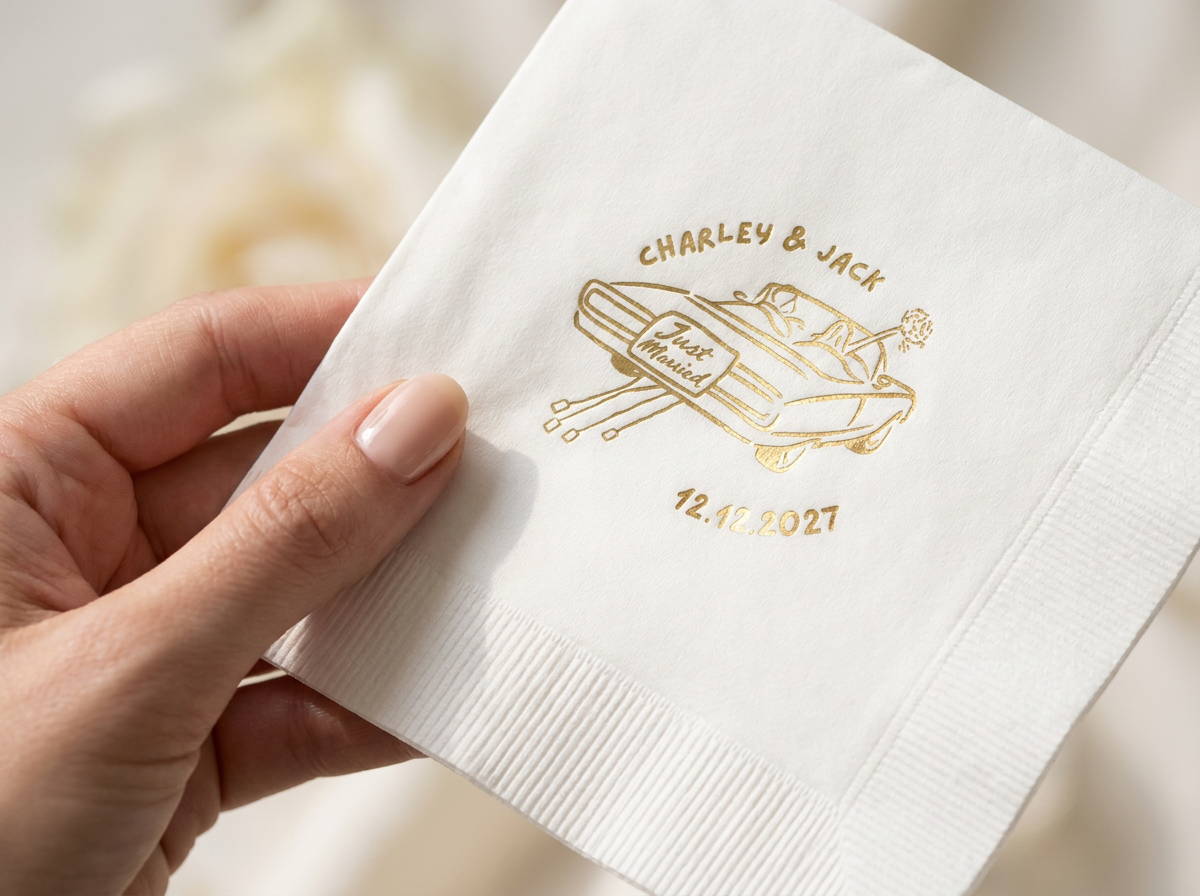 Make it shine with a metallic foil