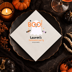 Custom kids Halloween napkins printed in the USA, Boo ghost kids design