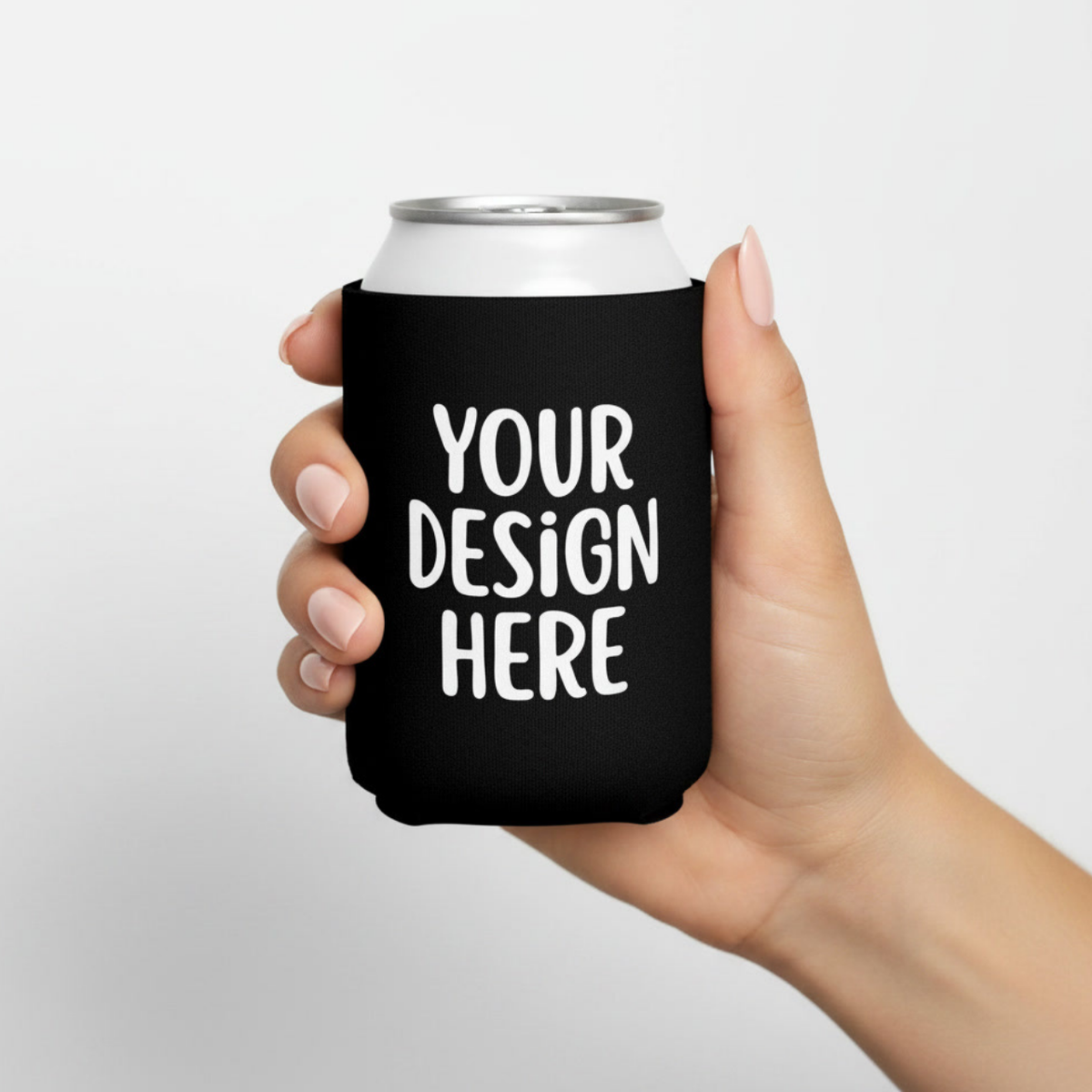 Personalized can coolers with your own artwork