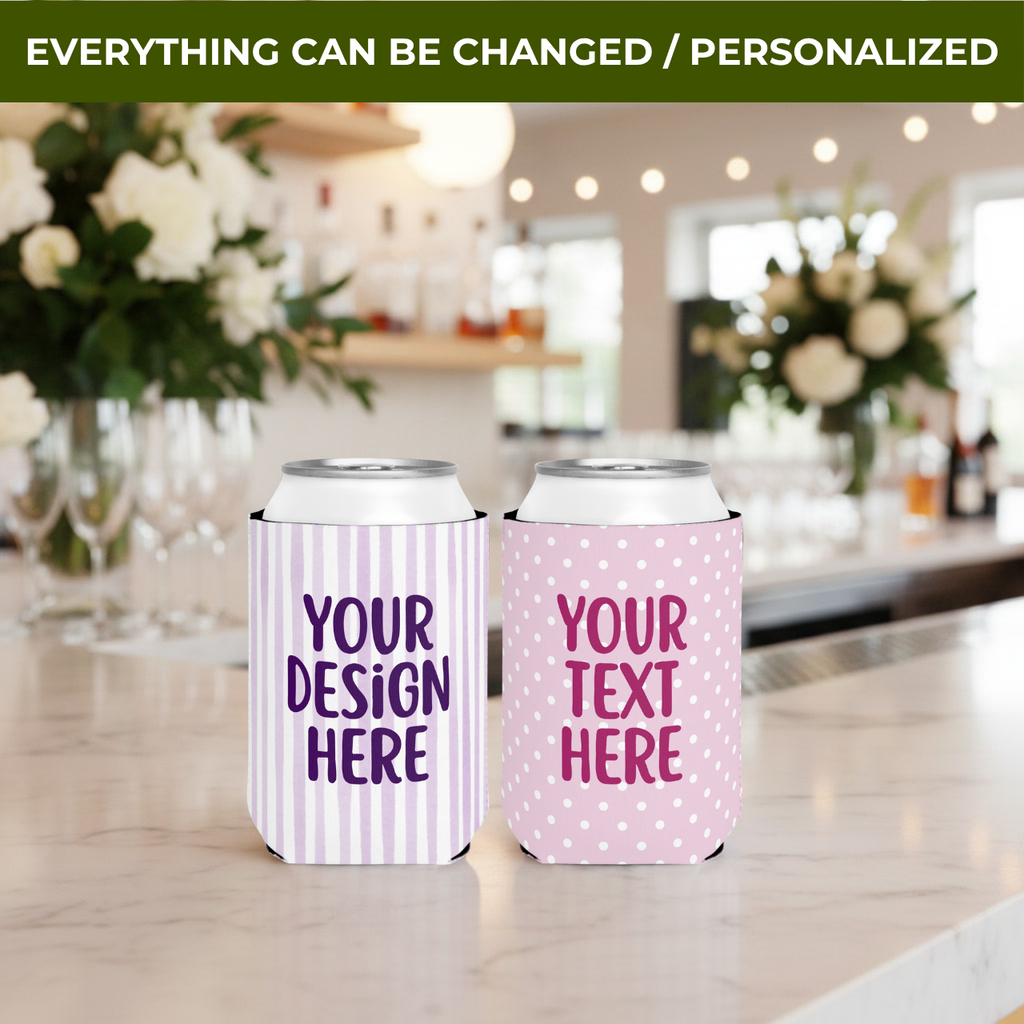 Standard and slim custom can coolers