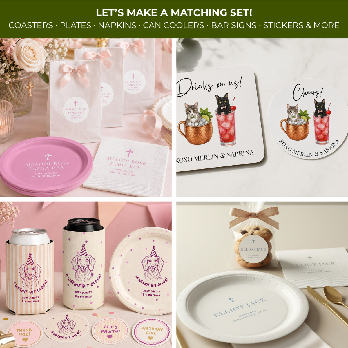 Full-color custom sticker labels with your own artwork