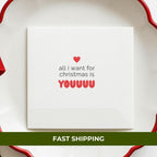All I Want for Christmas Is You | Christmas Napkins