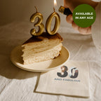 30 and Fabulous With Photo | 30th Birthday Napkins