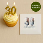 30 and Fabulous With Photo | 30th Birthday Napkins