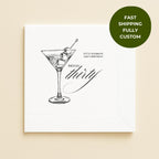 Hello Thirty | Personalized 30th Birthday Napkins