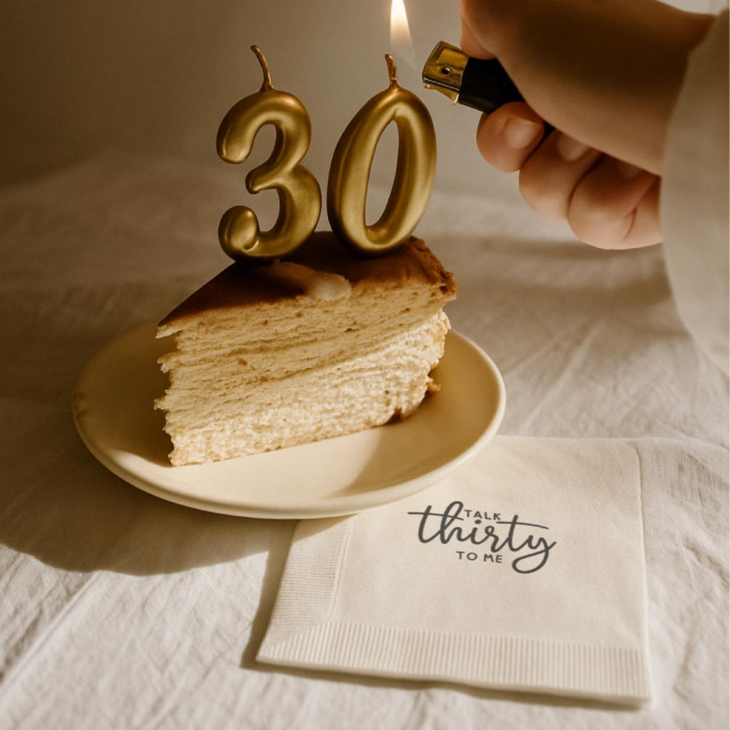 Talk Thirty to Me | Custom 30th Birthday Napkins