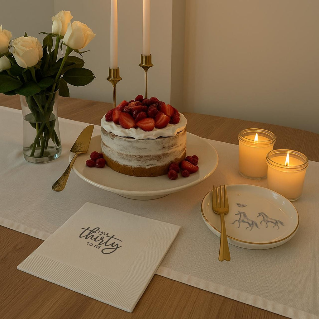 Talk Thirty to Me | Custom 30th Birthday Napkins