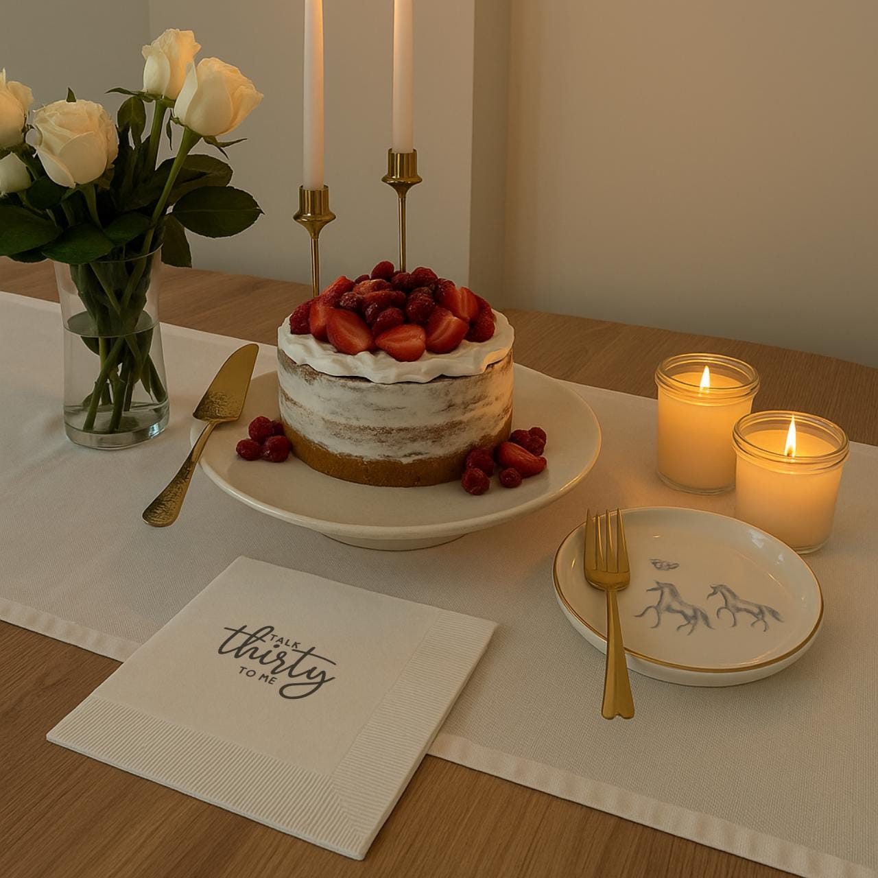 Talk Thirty to Me | Custom 30th Birthday Napkins