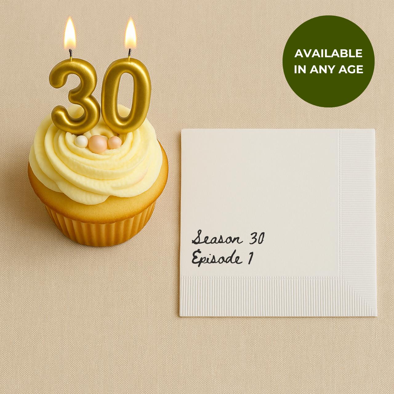 Season 30, Episode 1 | 30th Birthday Napkins