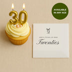 She's Tying Up Her Twenties | Personalized 30th Birthday Napkins