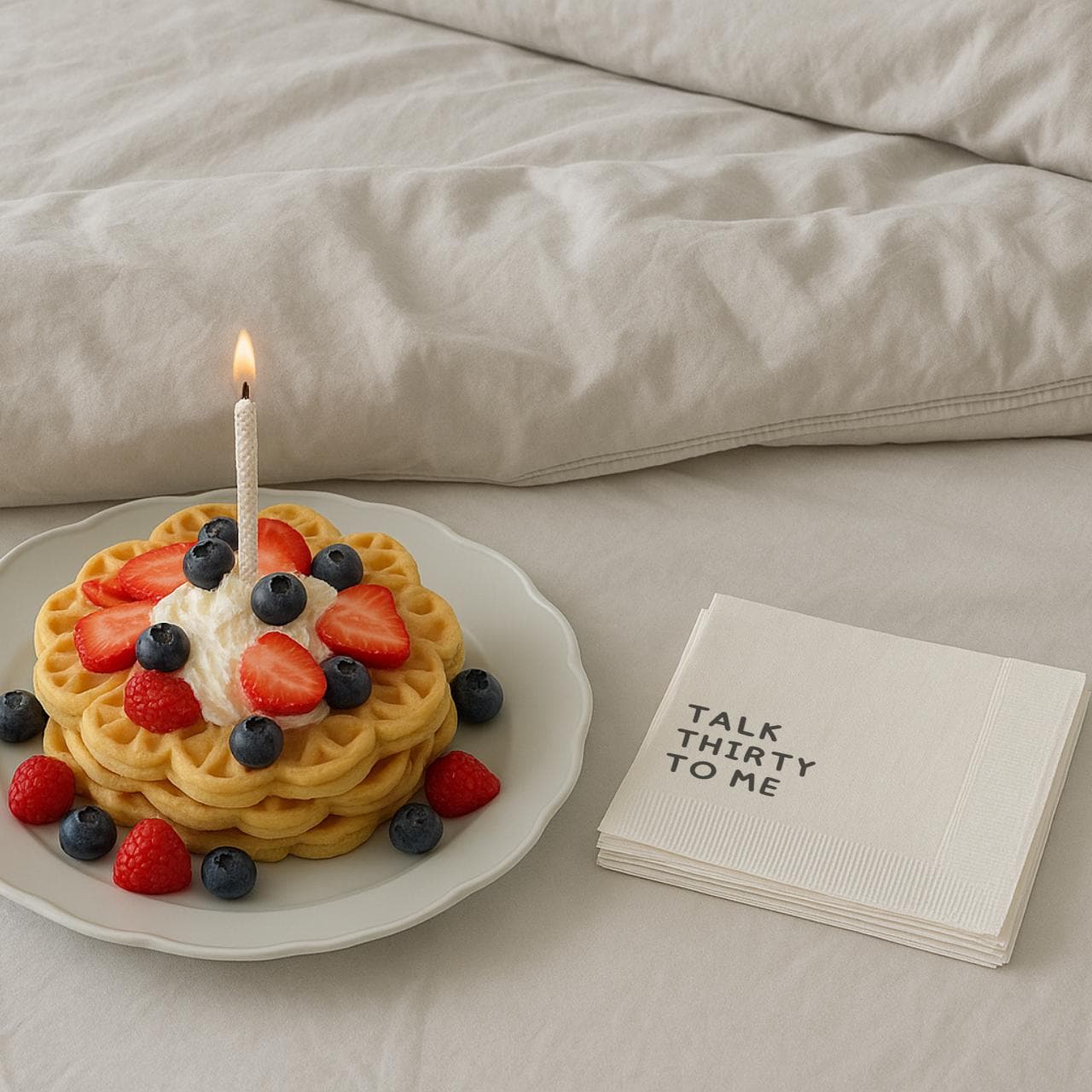 Talk Thirty to Me | Personalized 30th Birthday Napkins
