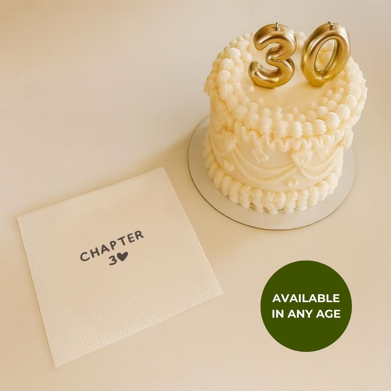 Chapter 30 | Custom 30th Birthday Napkins