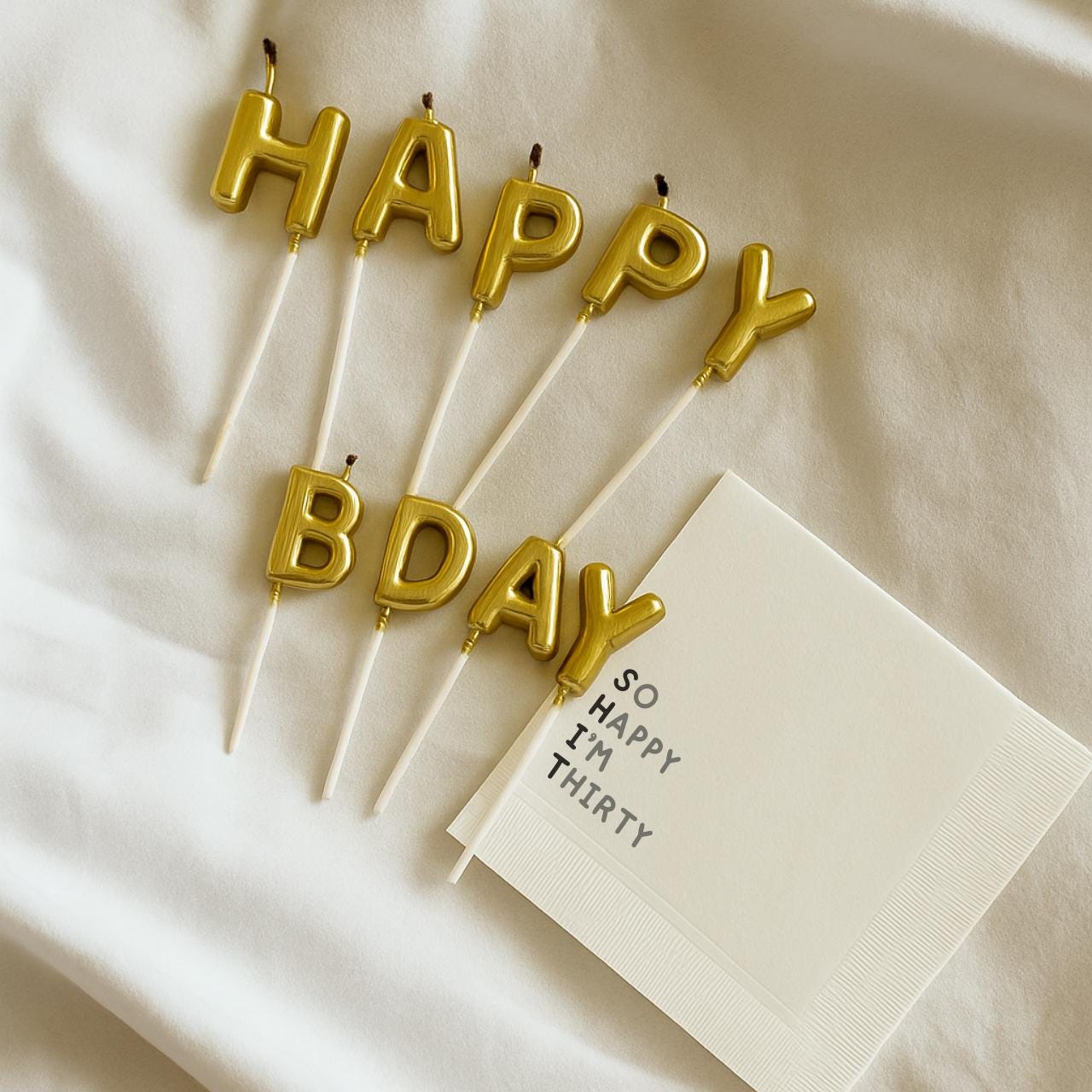 So Happy I'm Thirty | Personalized 30th Birthday Napkins