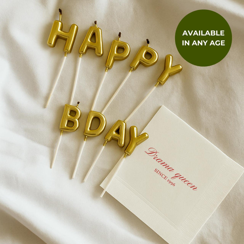 Drama Queen Since 1996 | Personalized 30th Birthday Napkins