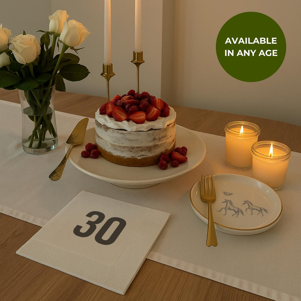 Personalized 30th Birthday Napkins