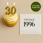 Vintage 1996 | Personalized 30th Birthday Napkins