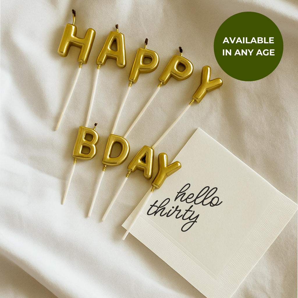 Hello Thirty | 30th Birthday Napkins