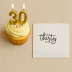 Talk Thirty to Me | Custom 30th Birthday Napkins