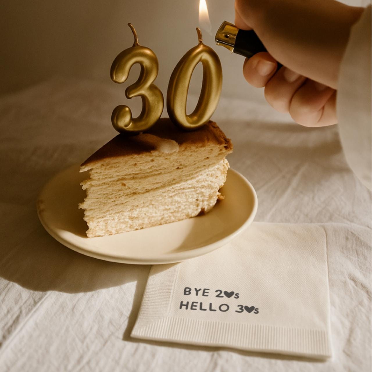 Bye 20's Hello 30's | Personalized 30th Birthday Napkins