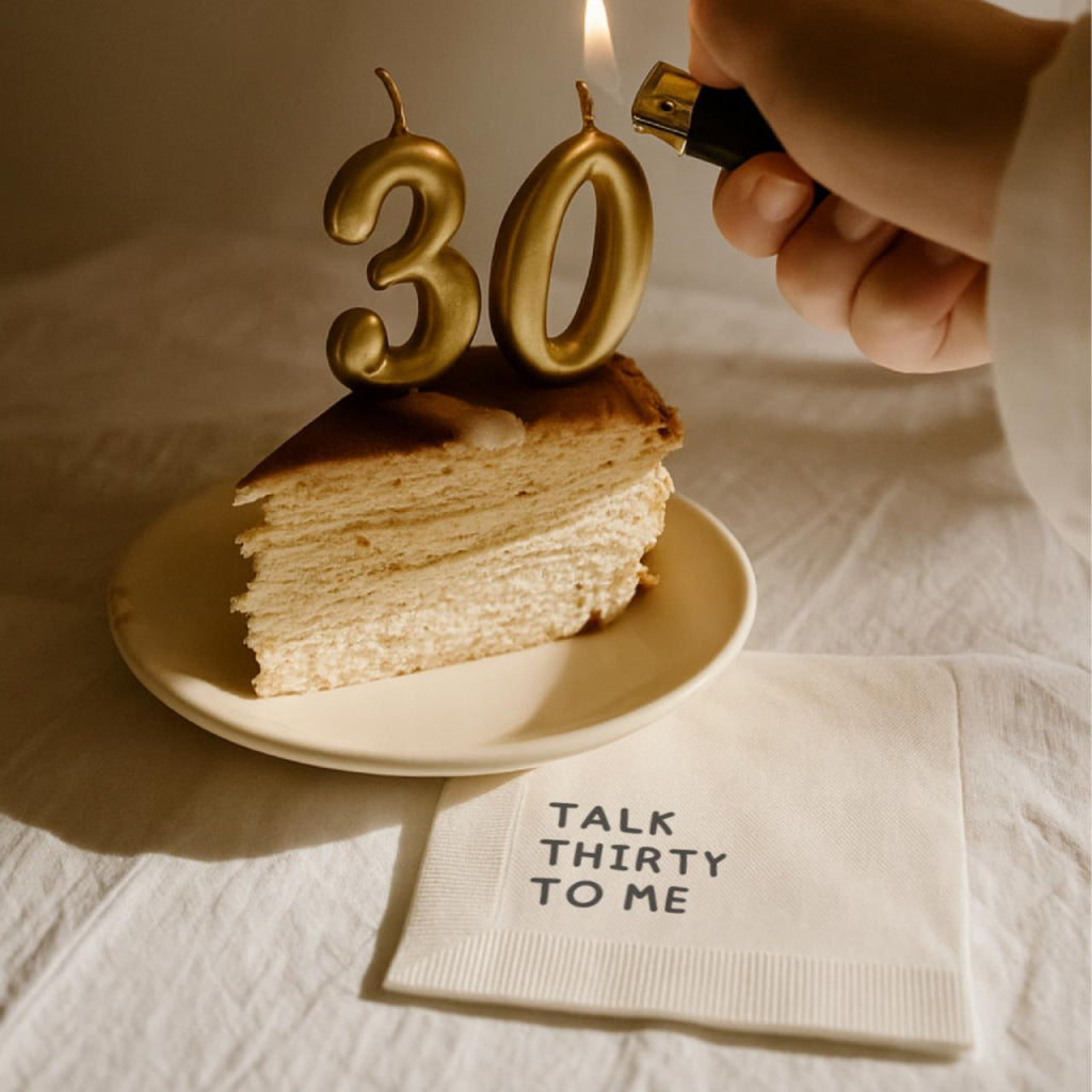 Talk Thirty to Me | Personalized 30th Birthday Napkins