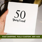 50 Years Loved | Personalized 50th Birthday Napkins