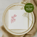 Hello Fifty | Personalized 50th Birthday Napkins