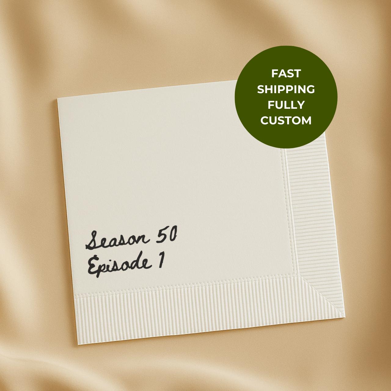 Season 50, Episode 1 | 50th Birthday Napkins