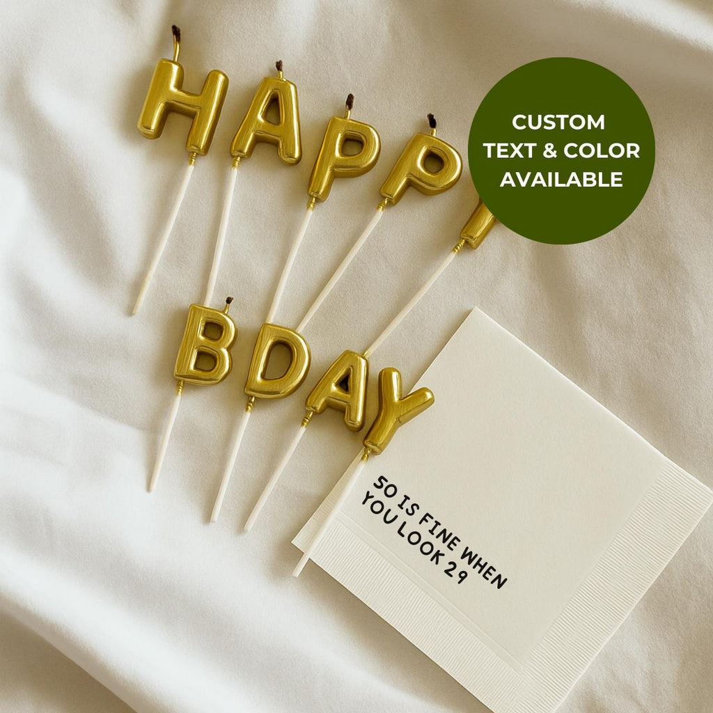 50 Is Fine When You Look 29 | Personalized 50th Birthday Napkins