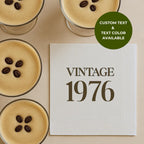 Vintage 1976 | Personalized 50th Birthday Napkins