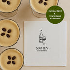 Your Name With Wine | Personalized 50th Birthday Napkins
