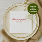 Drama Queen Since 1976 | Personalized 50th Birthday Napkins